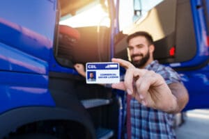 Truck Driver holding CDL