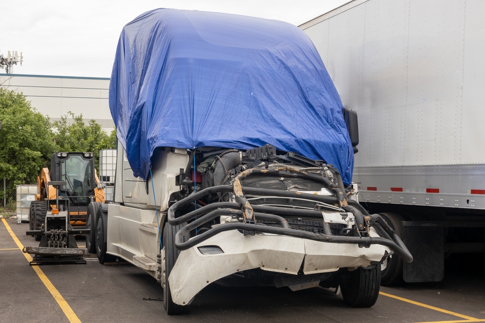 Truck after an accident