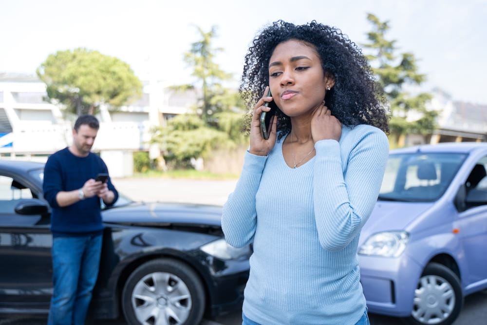 Person on call after accident